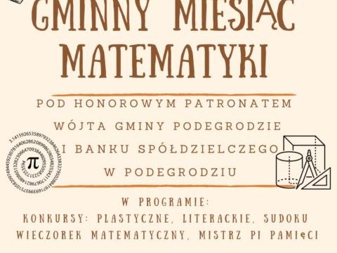 Gminny Miesiąc Matematyki – zapraszamy do wspólnej zabawy!