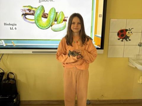 Żywa lekcja biologii w klasie 6...