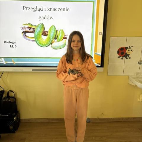 Żywa lekcja biologii w klasie 6...