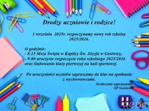 Uroczyste rozpoczęcie roku szkolnego 2025/2026!