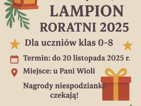 KONKURS NA NAJPIĘKNIEJSZY LAMPION RORATNI 2025!