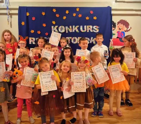 Wyniki konkursu recytatorskiego „Barwy jesieni w poezji dla dzieci”!