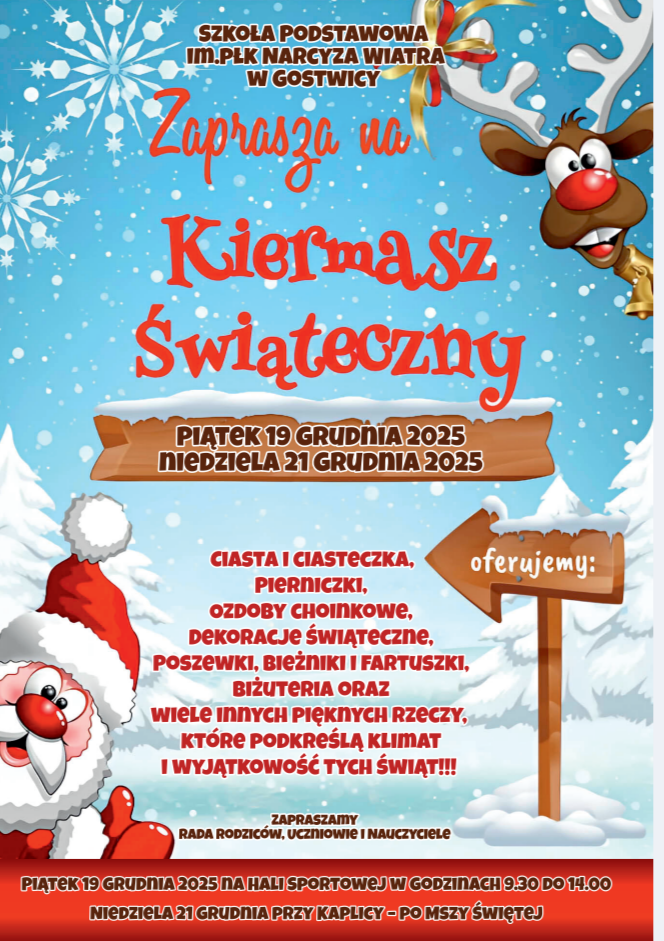 Zapraszamy na Kiermasz Świąteczny!