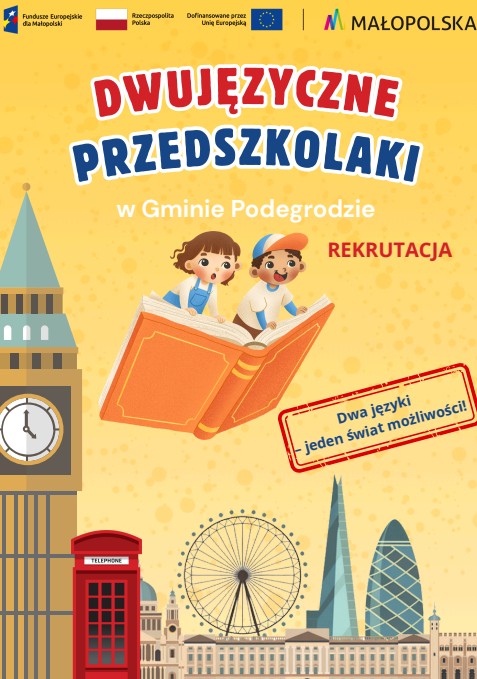 Rekrutacja dzieci do projektu „Let’s play! Dwujęzyczne przedszkolaki w Gminie