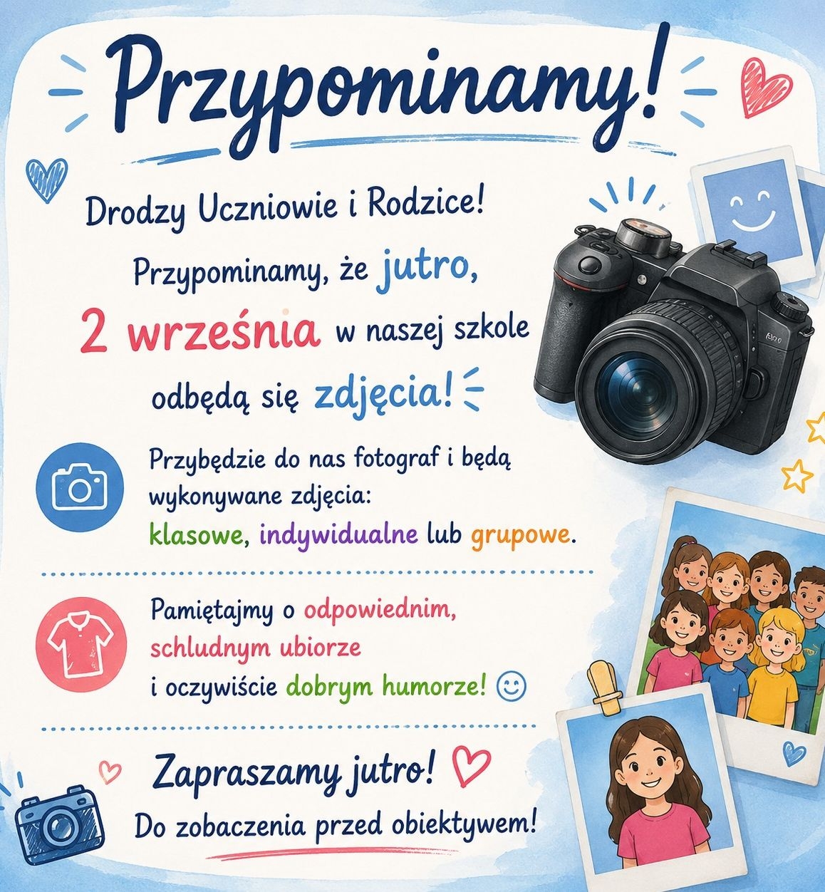 Zdjęcia klasowe!
