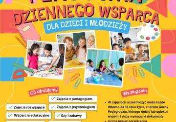 Rekrutacja do Placówki Wsparcia Dziennego dla Dzieci i Młodzieży na rok szkolny 2025/2026!