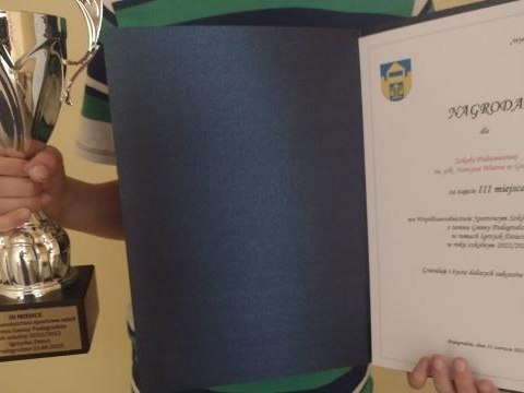 III miejsce we Współzawodnictwie Sportowym Szkół Podstawowych z terenu Gminy Podegrodzie
