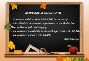 ZEBRANIE Z RODZICAMI