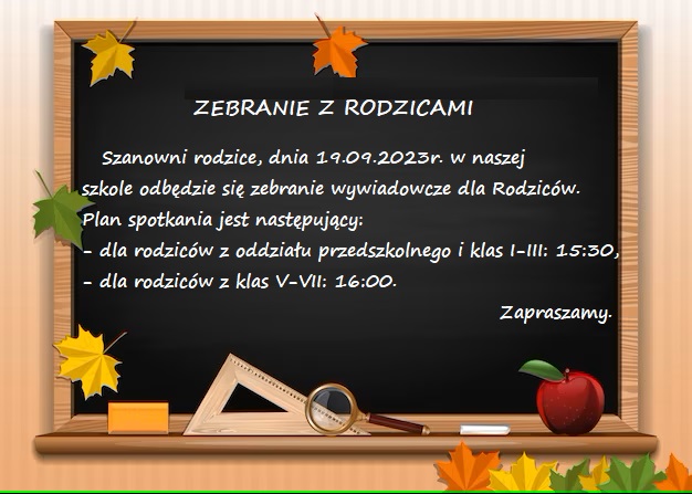 ZEBRANIE Z RODZICAMI