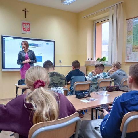 Spotkanie z przedstawicielką Banku Spółdzielczego w Podegrodziu