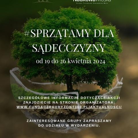 #SPRZĄTAMY DLA SĄDECCZYZNY 2024