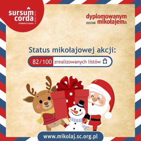 Zapraszamy do akcji charytatywnej „Zostań Dyplomowanym Mikołajem"